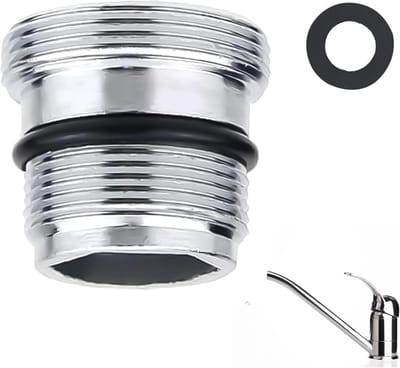 M18.5 - M22 Kraanadapter - Neoperl Tj - Brita Filter - Metalen Kraanconnector voor Aansluiten van Ventilatoren aan de Kraan