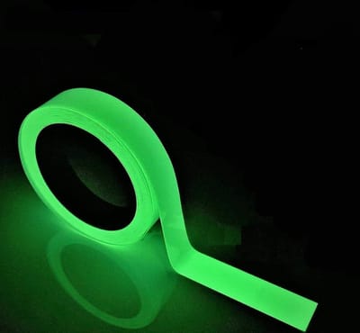 carmdering - Fotoluminescerende Tape - Glow In De Donker Sticker - Veiligheidsmarkering Rol - Zelfklevende Toepassing - Waterbestendig Ontwerp - Hoogwaardig PET Materiaal - Restvrije Verwijdering - Nachtzichtbaar Voor Veiligheid - 1 Rol