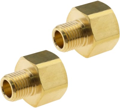 Dailygoods - Hoge Druk Wasmachine Adapter - Koper - 2 Stuks - 14 mm naar 22 mm - Slangverbinder - Voor Hogedrukreinigers - Geschikt voor Diverse Merken