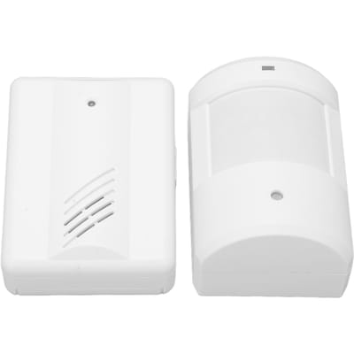 Alarme d'allée sans fil, transmetteur infrarouge, récepteur de sonnette, capteur de mouvement, résistant aux intempéries, pour système de sécurité domestique white