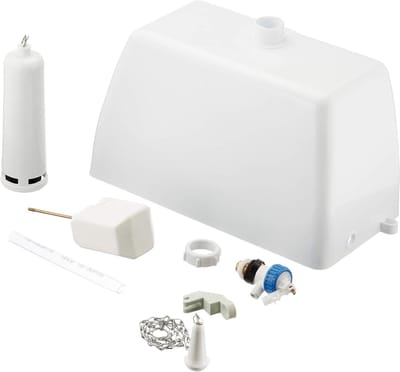 Spoelbak Compleet - Wastafel Set - Badkamer Installatie - Eenvoudige Montage - 39 x 20.5 x 25 cm - Wit