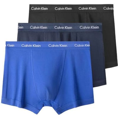 Calvin Klein Caleçons Boxers en Coton Stretch Lot de 3 Homme sous-vêtements Multicolore U2662G-4KU M black