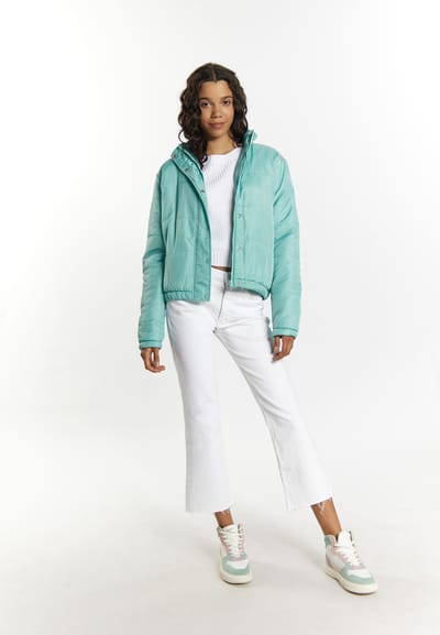 Mymo Licht gewatteerd blousonjack Dames Lagune Munt
