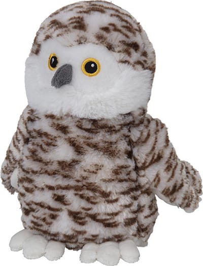 Pluche dieren knuffels Sneeuwuil van 22 cm - Knuffeldieren vogels speelgoed