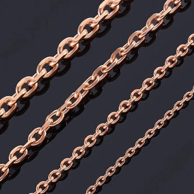 Aramat Jewels - Halsketting dames 45cm - Stalen anker ketting - 1,5mm