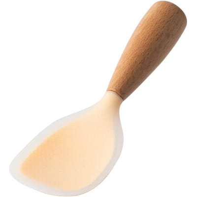 1 Stuks Siliconen Lepel Non-stick Koken Lepel Anti-Brandwonden Pot Rijst Hittebestendig Lepel Duurzaam keuken Gadgets