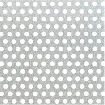 Alberts Geperforeerde Plaat - Aluminium - Natuur - Ronde Perforatie - 250x500x0,8mm