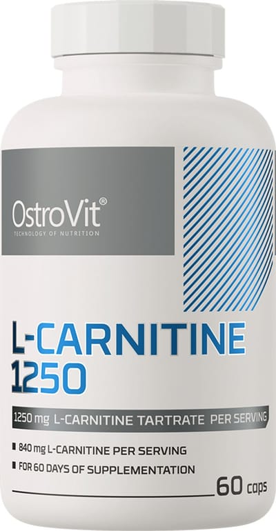 OstroVit - L-Carnitine 1250mg - 60 capsules - Hoge dosis - Laboratory-confirmed quality - FatBurner - Afvallen - Supplements