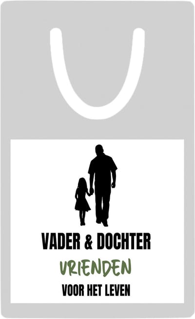 Hacebo® - Vader en dochter metalen boekenlegger- Liefde - vrienden - verjaardagscadeau - cadeau voor vader/dochter - gift - kado Bladwijzer boekenleggers - 7.6 cm x 5cm