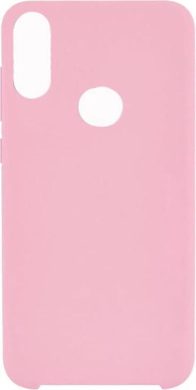 Solid hoesje Geschikt voor: Samsung Galaxy A10S Soft Touch Liquid Silicone Flexible TPU Rubber - licht roze