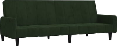 Slaapbank - Uitklapbaar - Slaapstoel - Logeerbed - Zetelbed - Slaapfauteuil - Vouwbed - 1 persoons - Zeer comfortabel - Donkergroen