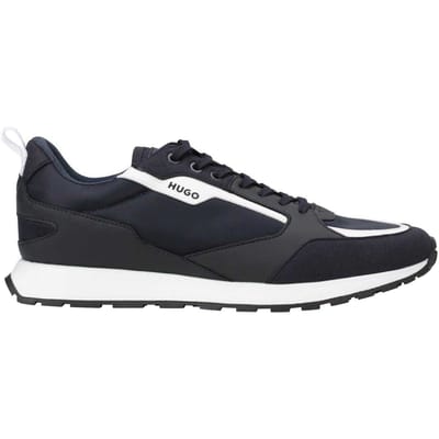 Hugo Mann Icelin Leren Sneakers (Marineblauw)