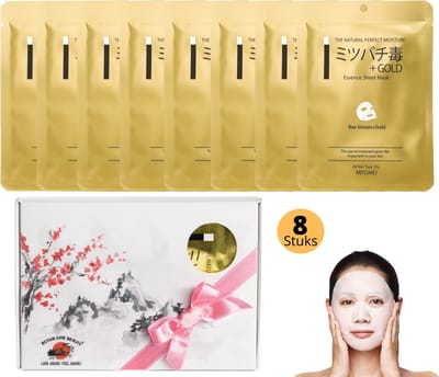 Mitomo Gold & Bee Venom Essence Giftset Vrouw - Gezichtsmaskers - Skincare - Geschenkset Vrouwen Verjaardag