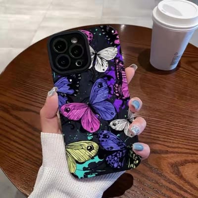 Retro Vlinder Hoesje Voor Samsung Galaxy A52 A51 A50 A32 A31 A21S A22 A33 A53 A54 A71 A72 A73 5G A12 A13 A14 A34 Siliconen Cover A14