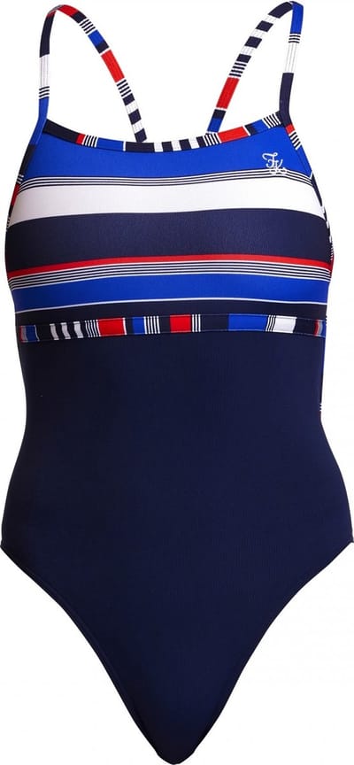 Old Spice - hoog uitgesneden Single strap one piece - Dames | Funkita