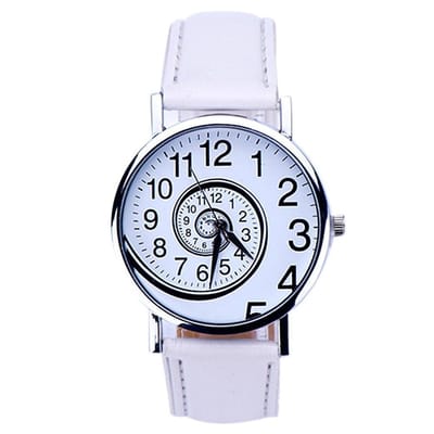 Fako Bijoux® - Horloge - Swirl - Wit