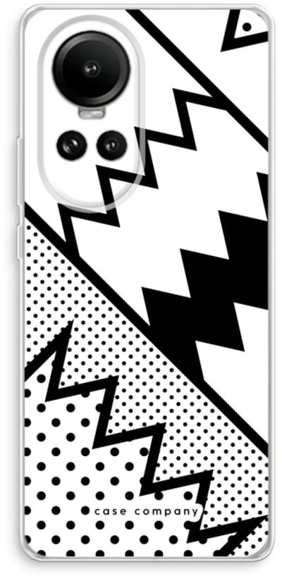 Case Company® - Hoesje geschikt voor Oppo Reno 10 hoesje - Pop Art #5 - Soft Cover Telefoonhoesje - Bescherming aan alle Kanten en Schermrand
