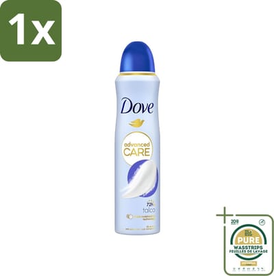 1 x Dove - Deodorant - Spray Talco - Subtiele geur - 150 ml- Dove Talco Spray - Anti-transpirant Spray - Tegelijk Bescherming En Verzorging - Huidverzorging - Zweetbescherming