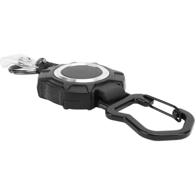 Intrekbare Sleutelhanger Diefstalpreventie 1mm Dikke Roestvrijstalen Draad Karabijnhaak ID Badgehouder voor Buiten Wandelen Reizen