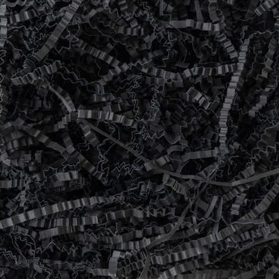 American Krafts - versnipperd papier zwart voor gebruik handgeschept papier - 34030780
