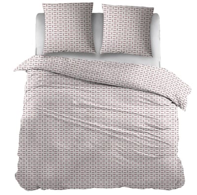 Snoozing Carla Dekbedovertrek - Tweepersoons - 200x200/220 cm - Pink