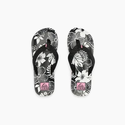 Reef teenslipper meisjes - Model Ahi - Zwart/Roze/Wit - Maat 34
