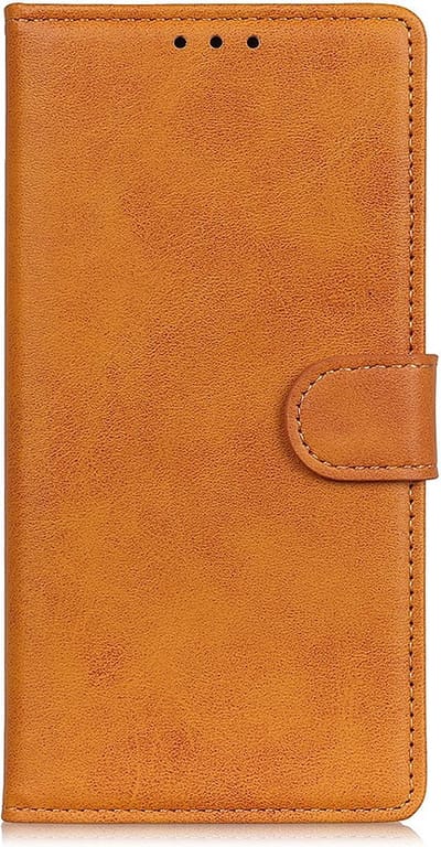 Coverup Hoesje - Geschikt voor Huawei P Smart (2020) Hoesje - Coverup Luxe Book Case - Bruin