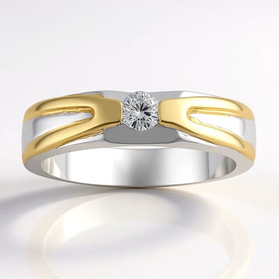 Cavill - Damesring 925 Sterling Zilver - 0,1 ct I1 G Briljant Geslepen Diamant - Luxe Handgemaakt - Stijlvolle Kanaalzetting - Elegante Zilveren Ring