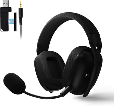 MIRA® Game headset draadloos - Headset - Game headset - Gaming headsets - Zwart -‎‎ 21cm x 19cm x 10cm
