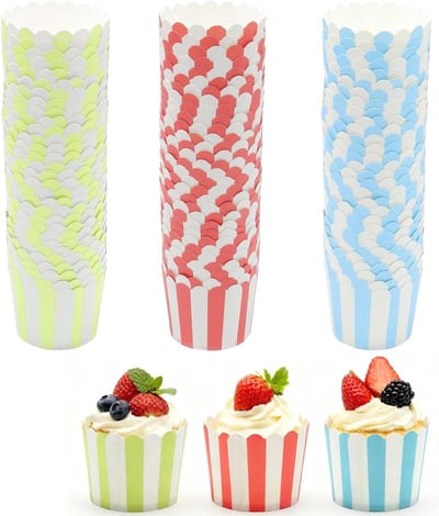 SnelShoppen - 90 Stuks Paper Muffin Moulds, Cupcake Moulds, Paper Cake Moulds, Kleurrijke Bakvormen voor Feest, Verjaardag, Bruiloft en Desserts
