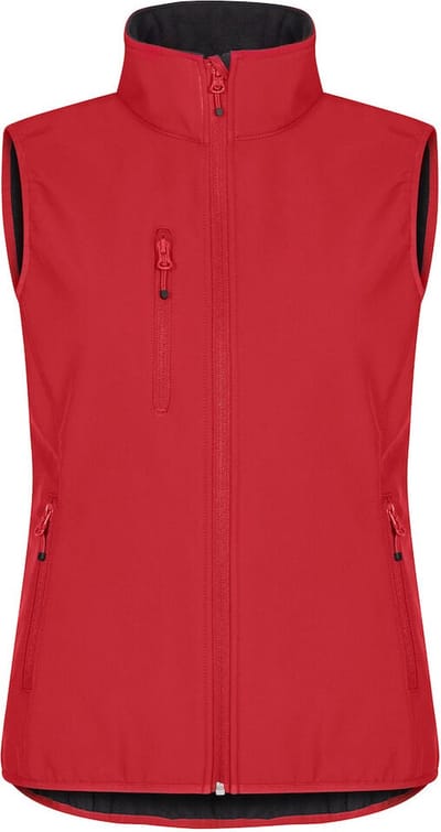 Clique Classic Softshell Vest Women 0200916 - Rood - 34/XS