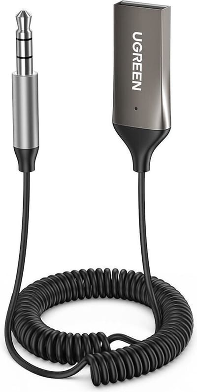 USB 2.0 naar 3.5mm jack bluetooth adapter - BT 5.0 - Ingebouwde microfoon