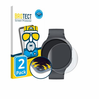 BROTECT - Screenprotector voor Samsung Galaxy Watch 8 / 9 (44 mm) - Folie Beschermfolie matte volledig dekking 2 Stuks