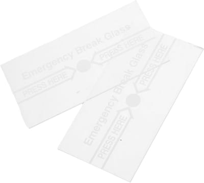 Alarm Schakelaar Afdekking - Glasbreuk Alarm Cover - Noodsituatie Veiligheid - Transparant Essentieel Onderdeel - 76 x 39 cm - Transparant