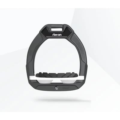 Veiligheidsstijgbeugels Ruiter Ingelend Grip Antraciet/Wit/Wit Kind Flex-On Safe-On