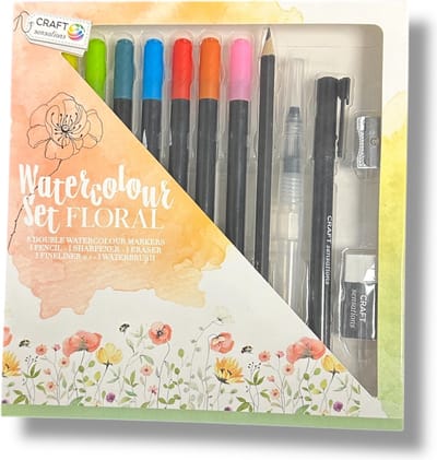 Aquarelverf- en Tekenset - 13 Stuks - Creatief Tekenplezier voor Kunstenaars