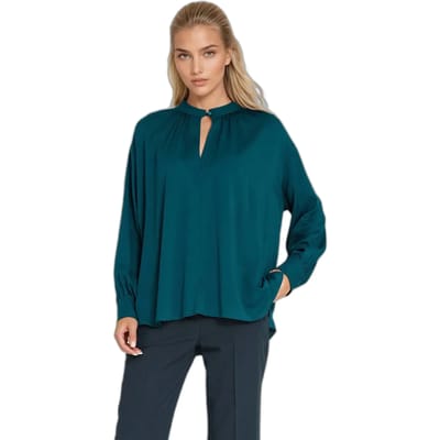 Oversized blouse met plooien voor dames Nife