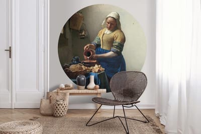Behangcirkel 100cm Melkmeisje