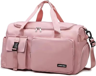 Dames reistas - 42L - Handbagage - Multifunctionele outdoor sport- en fitnesstas voor een weekendje weg - Overnachtingstas - Herentas - Roze