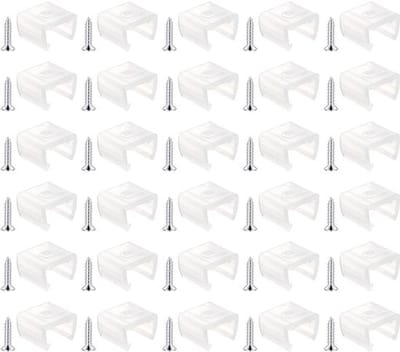 Allecto - Waterdichte-Led-Lichtstripclips - 120 Stuks - Transparant