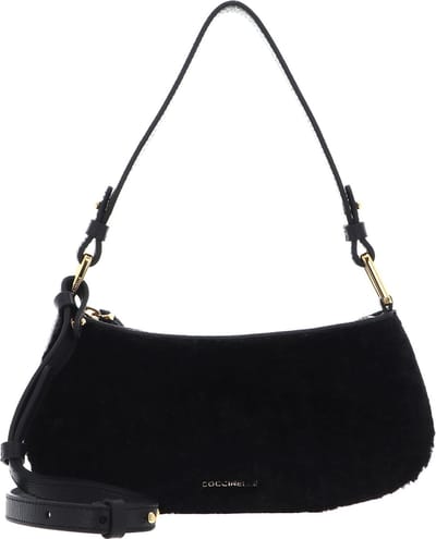 COCCINELLE Schoudertas Merveille Astrakan Mini Bag Ecofour Noir Zwart