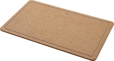 Combekk Snijplank met sapgeul XL - 100% Gerecycled - Microplasticvrij - Antibacterieel - Vaatwasserbestendig - 53 x 32.5 cm - naturel