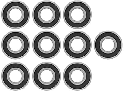 Dailygoods- Lagers 10 Stuks - 6202 2RS - Dubbele Rubberen Afgesloten - Hoogwaardig Lagerstaal - Buitendiameter 35mm - Voorgesmeerd voor Gladde Rotatie - Kogellagers