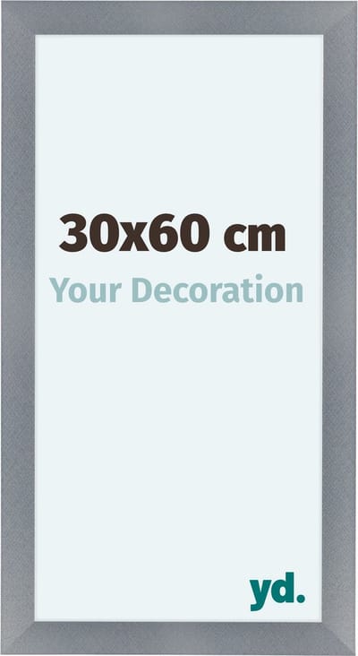 Your Decoration - Fotolijst 30x60 cm - MDF - Aluminium Geborsteld - Como