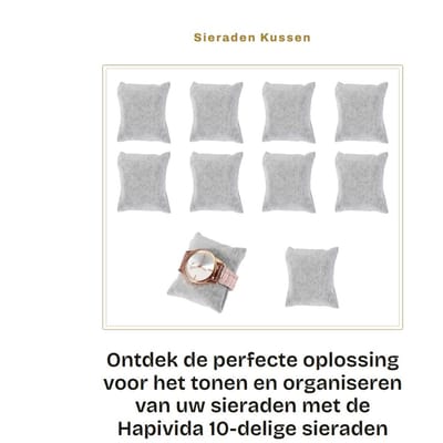 Dailygoods- Sieradenkussen 5 Stuks - Juwelenhouder - Oorbellenrekje - Sieraden Organizer - Opbergkussen - Velvet Materiaal - Compact en Draagbaar