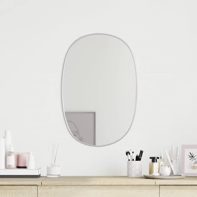 vidaXL - Wandspiegel - 50x35 - cm - zilverkleurig