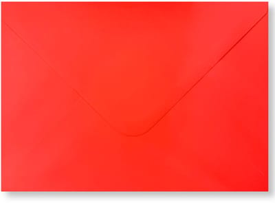 Cards & Crafts 25 Luxe Enveloppen 13x18 cm - Rood - 110g/sm - Puntklepsluiting