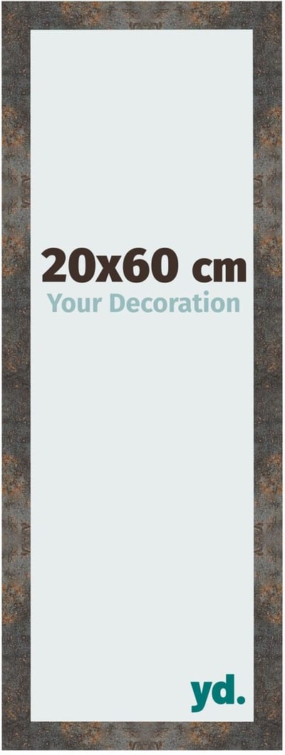 Your Decoration - Fotolijst 20x60 cm - MDF - Geoxideerd Metaal - Bologna