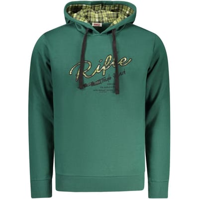 Rifle Verde Katoenen Heren Hoodie