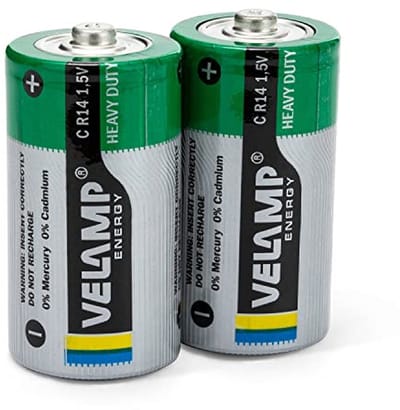 Koolstof-zinkbatterijen R14 C, 1.5V | Blisterverpakking met 2 Stuks